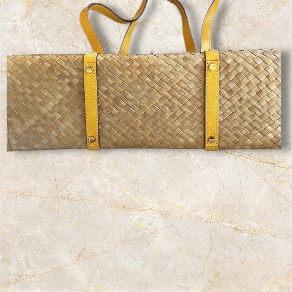 Kate Spade New York Beige Woven Straw Shoulder Bag - Picture 4 of 7